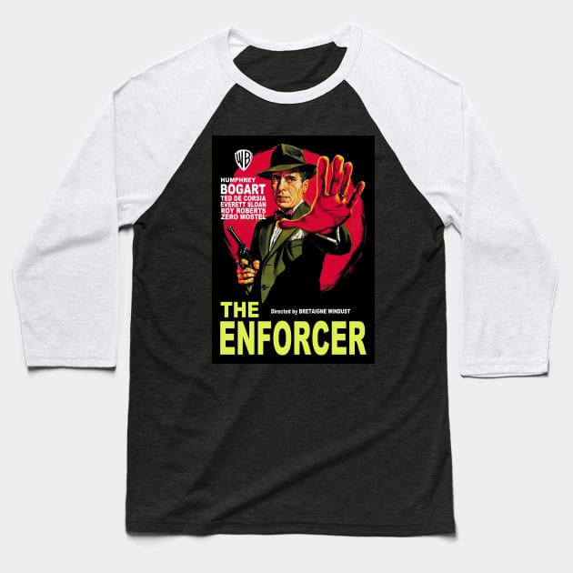 The Enforcer Baseball T-Shirt by RockettGraph1cs